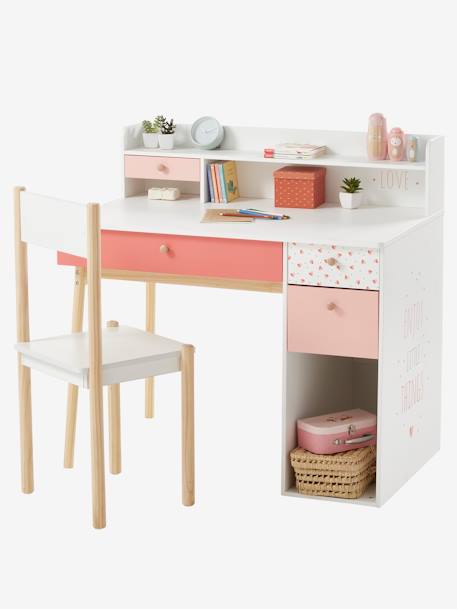Bureau enfant Léa BLANC - BOIS - vertbaudet enfant 