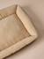 Panier matelassé en velours pour chien, disponible en 3 tailles camel+marron imprimé - vertbaudet enfant 