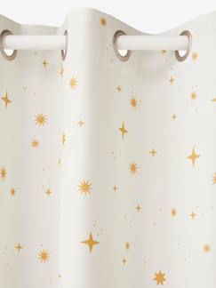 Linge de maison et décoration-Décoration-Rideau à œillets occultant imprimé étoile