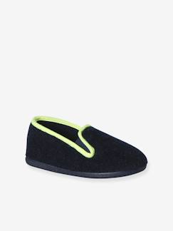 -Chaussons velours élastiqués enfant - Fabriqués en France