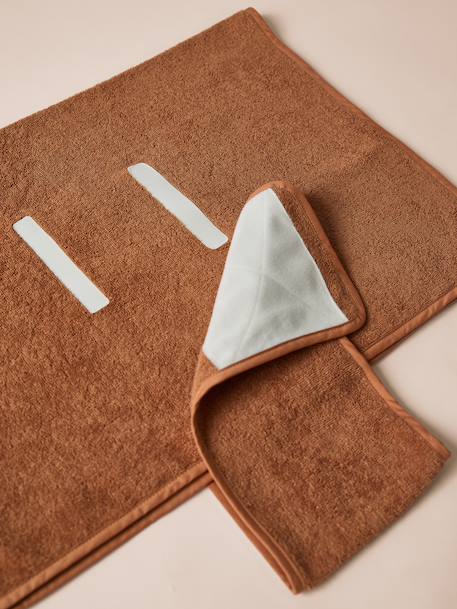Cape de bain chien coton cappuccino - vertbaudet enfant 