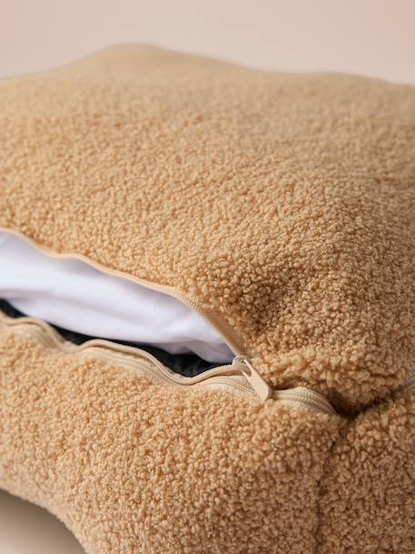Panier matelassé pour chiens, disponible en 2 tailles argile+noisette+rayé blanc - vertbaudet enfant 