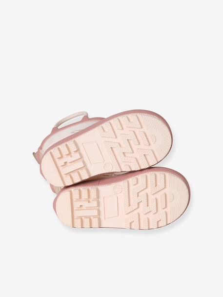 Regenlaarzen met motief voor baby's beige+blauw, bedrukt - vertbaudet enfant 