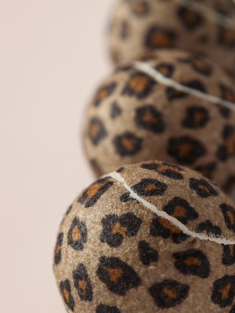 Set van 3 rubberen hondenballen bruin, bedrukt - vertbaudet enfant 