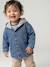 Personaliseerbaar denim hemd voor baby's met capuchon stone - vertbaudet enfant 