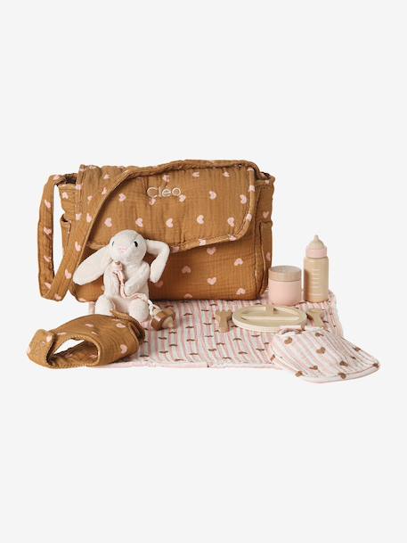 Sac à langer et accessoires personnalisable en bois FSC® caramel - vertbaudet enfant 