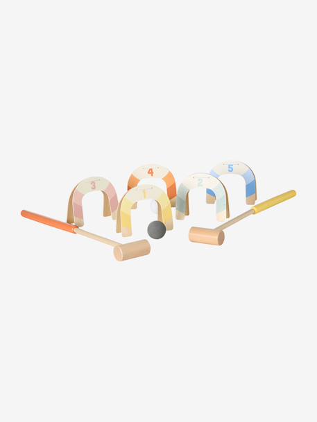FSC® houten croquetspel meerkleurig - vertbaudet enfant 