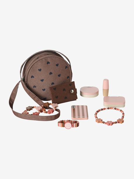 FSC® houten handtas met accessoires bruin - vertbaudet enfant 