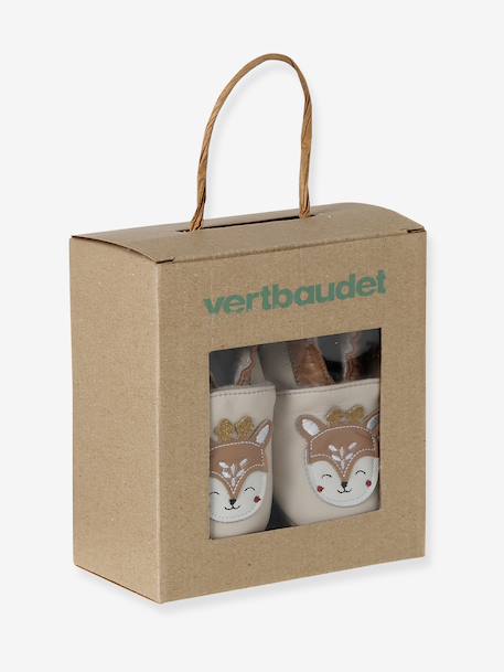 Leren babyslofjes beige - vertbaudet enfant 