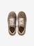 Baskets fille cuir à lacets fermeture zip beige+jaune d'or+marron - vertbaudet enfant 