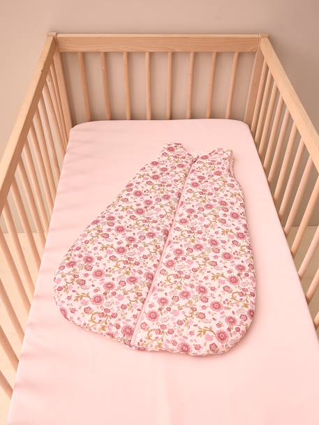 Gigoteuse sans manches en gaze de coton rose imprimé - vertbaudet enfant 