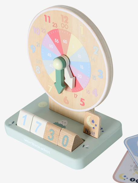 Horloge d'apprentissage en bois FSC® bois - vertbaudet enfant 