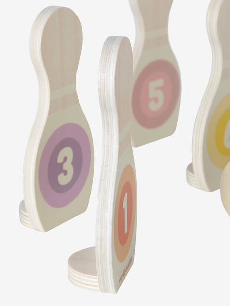 FSC® houten kegelspel meerkleurig - vertbaudet enfant 