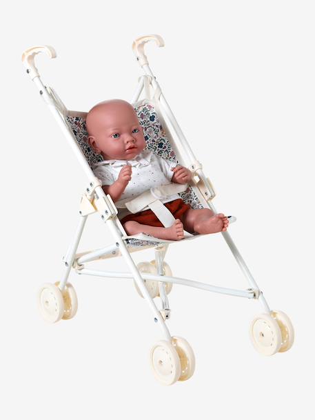 Buggy voor pop geel+groen+rozen - vertbaudet enfant 