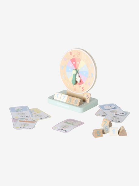 Horloge d'apprentissage en bois FSC® bois - vertbaudet enfant 