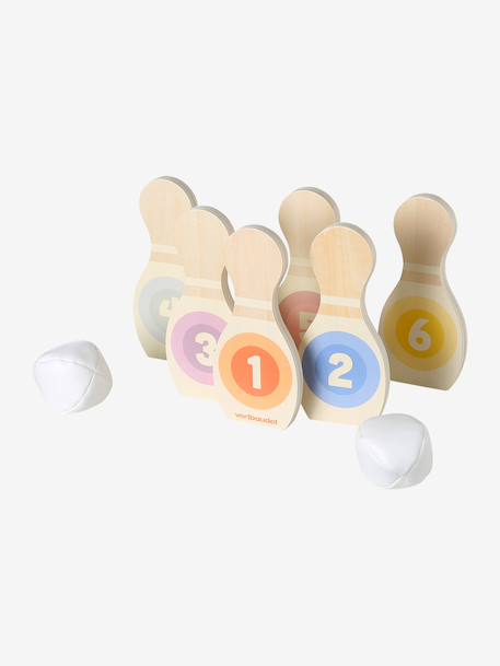 FSC® houten kegelspel meerkleurig - vertbaudet enfant 
