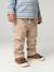 Pantalon en sergé doublé bébé garçon beige+ENCRE+noix de pécan+vert bouteille - vertbaudet enfant 
