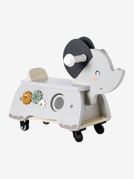 Porteur éléphant  TANZANIE en bois FSC® gris - vertbaudet enfant 