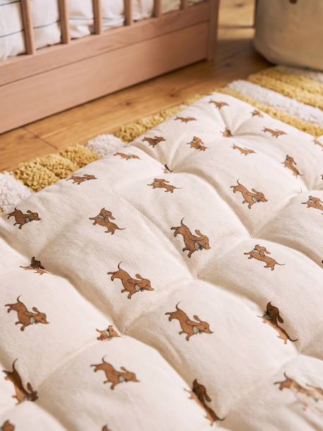 Vloermatras met teckelprint beige - vertbaudet enfant 