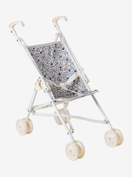 Buggy voor pop geel+groen+rozen - vertbaudet enfant 