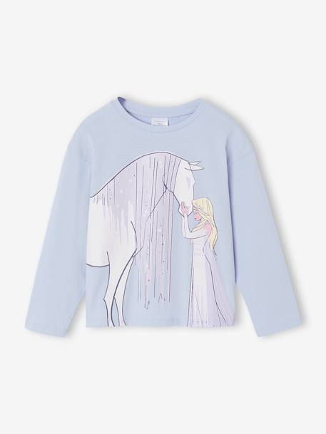 Frozen T-shirt met lange mouwen hemelsblauw - vertbaudet enfant 