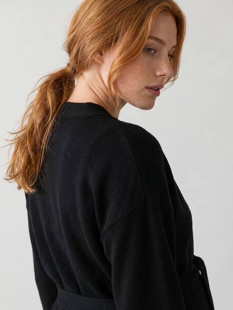 Zwangerschapsvest van tricot zwart - vertbaudet enfant 