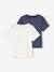 Lot de 2 T-shirts courts fille encre+vieux rose - vertbaudet enfant 