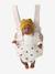 Porte-poupon en gaze de coton jaune+noir+rose+rose imprimé - vertbaudet enfant 