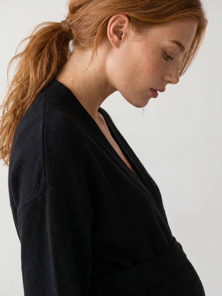 Zwangerschapsvest van tricot zwart - vertbaudet enfant 