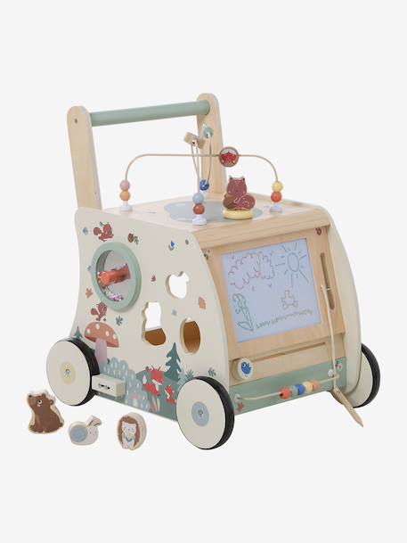 FSC® houten loopwagen Happy Forest hout - vertbaudet enfant 