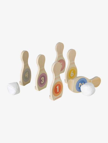 FSC® houten kegelspel meerkleurig - vertbaudet enfant 