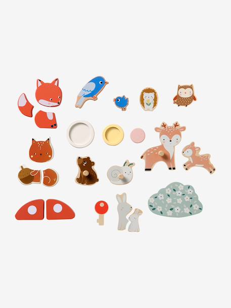 Planche multi-puzzles en bois FSC® HAPPY FOREST bois - vertbaudet enfant 