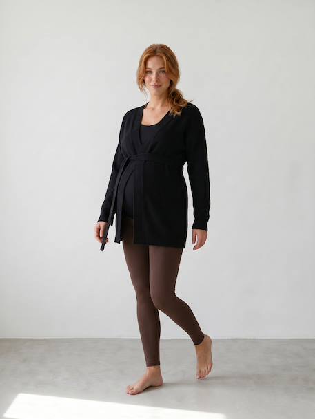 Gilet de grossesse et allaitement noir - vertbaudet enfant 