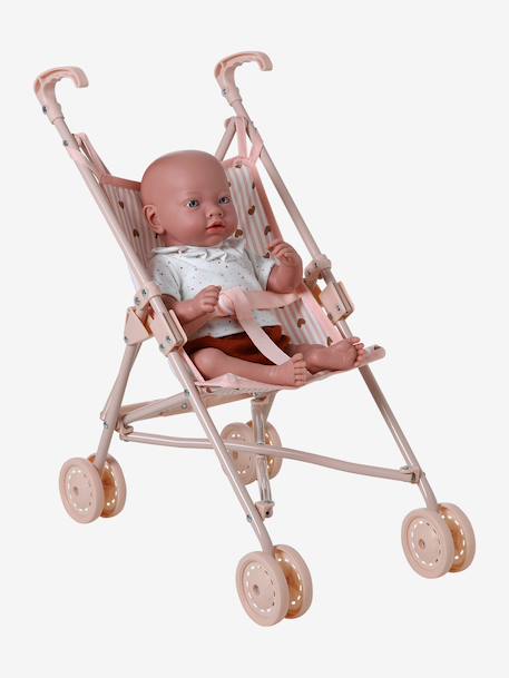 Poussette canne poupon jaune+rose+vert - vertbaudet enfant 