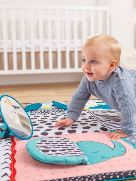 Tapis de jeu multi activités sensoriel Géant Infantino Vert - vertbaudet enfant 