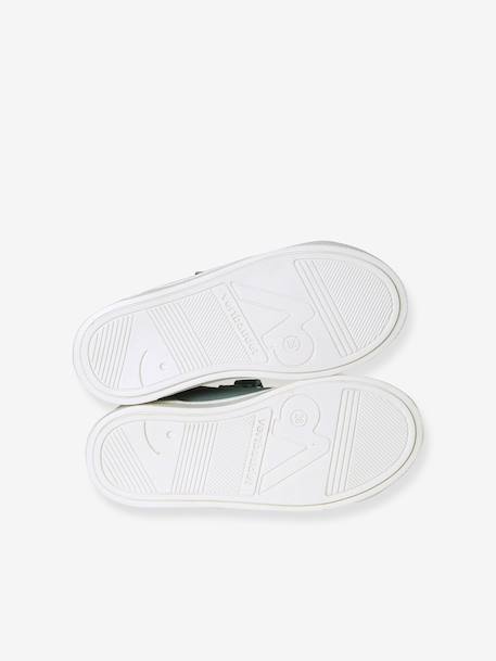 Leren kindersneakers met klittenband veel blauw - vertbaudet enfant 