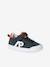 Jongenssneakers van leer met elastische veters marineblauw - vertbaudet enfant 
