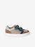 Leren jongenssneakers met klittenband veel bruin - vertbaudet enfant 