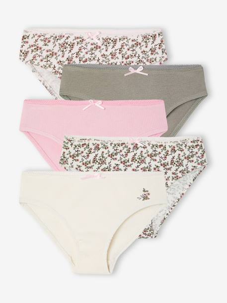 Set van 5 meisjes slips beige - vertbaudet enfant 