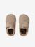 Leren babyslofjes met klittenband beige+bruin - vertbaudet enfant 