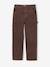 Pantalon battle garçon en velours anthracite+noisette - vertbaudet enfant 