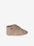 Leren babyslofjes met klittenband beige+bruin - vertbaudet enfant 
