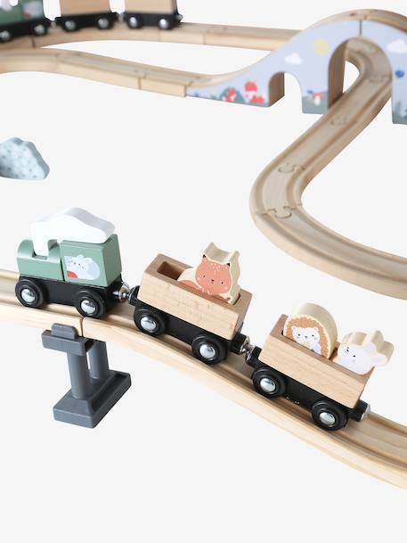 55-delige houten treinbaan FSC® hout - vertbaudet enfant 