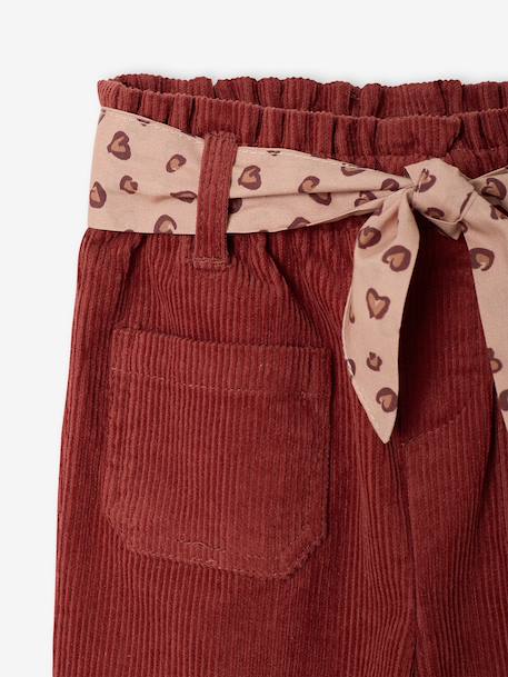 Pantalon large bébé fille marron - vertbaudet enfant 