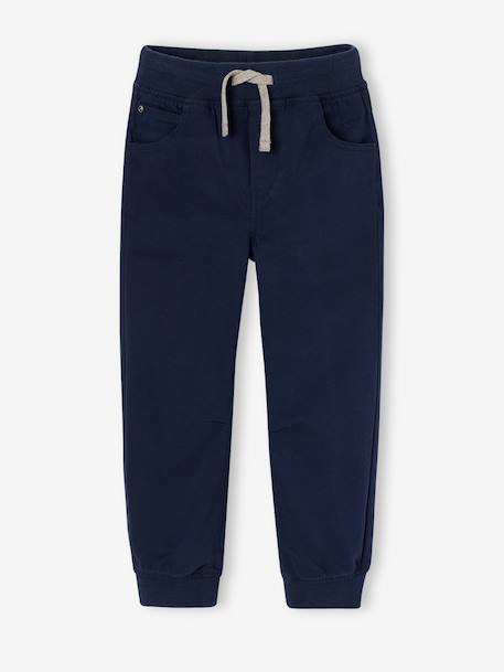 Jongensjoggingbroek, eenvoudig aan te trekken grijsblauw+kaki+karamel+marineblauw - vertbaudet enfant 