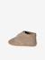 Leren babyslofjes met klittenband beige+bruin - vertbaudet enfant 