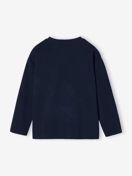 Jongensshirt met lange mouwen groen+marineblauw - vertbaudet enfant 