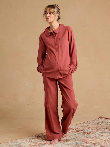 Pyjama de grossesse 2 pièces terracotta - vertbaudet enfant 