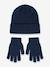 Ensemble bonnet et gants marine - vertbaudet enfant 