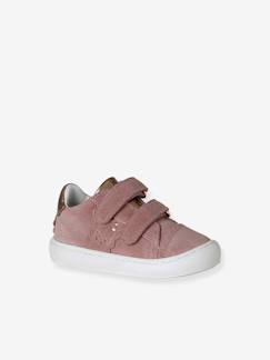 Schoenen-Baskets met klittenband van leer baby